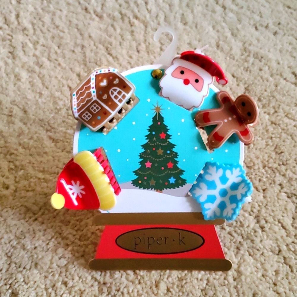 NWT: (5) PIPER*K 🎄HOLIDAY🎅HAIR CLIPS